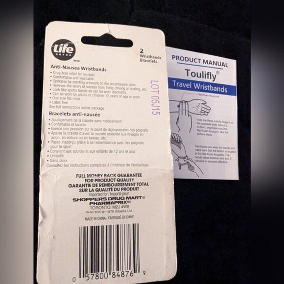Travel Wristbands Nei-Kuan Acupoint for motion sickness 5 sets NIB - Picture 4 of 10